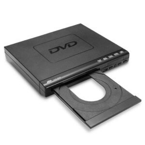 HD DVD Player with HDMI AV Output, USB Playback, CD VCD Music Disc Support, Upscaling Video, 1 Inch Screen, Remote Control, Multi-Format Disc Player for Home Use